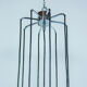 Suspension vintage with 9 bulbs in frosted glass 1960