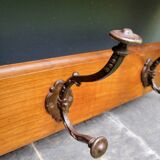 Walnut coat rack and hat rack