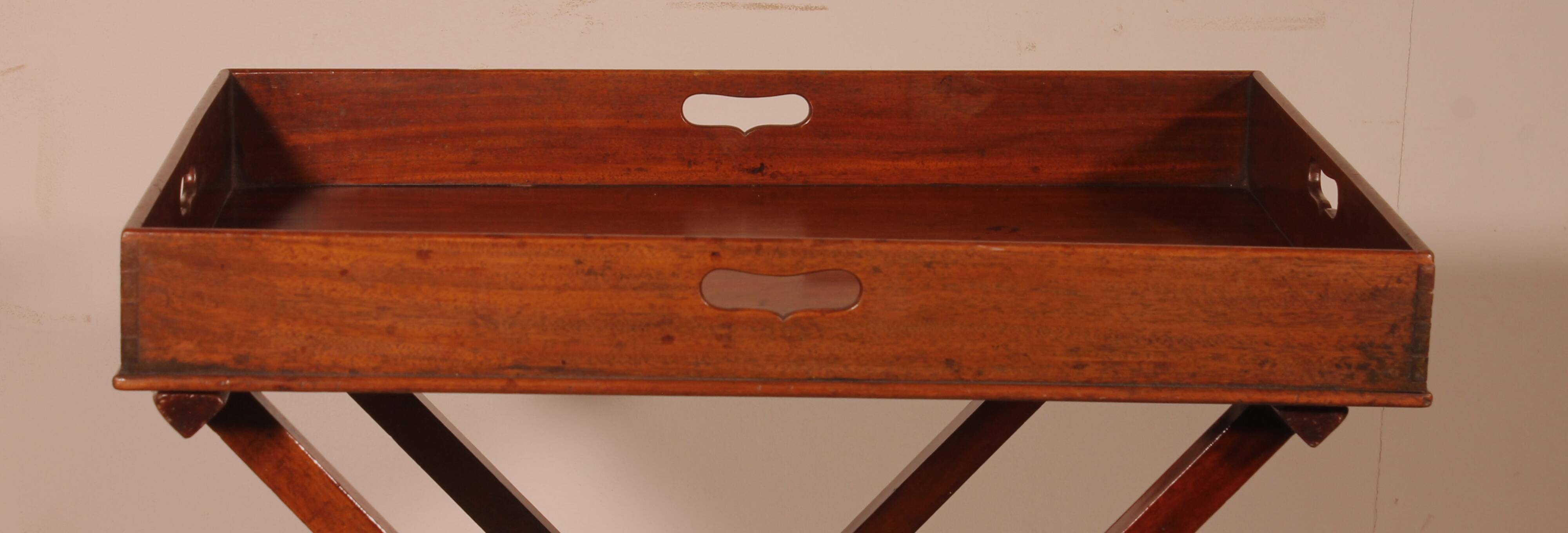 Mahogany Butler Tray Side Table circa 1800