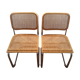 Pair of chairs Marcel Breuer Cesca B32