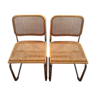 Paire de chaises Marcel Breuer Cesca B32