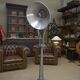 Industrial Adjustable Metal Workshop Spotlight Floor Lamp 1950