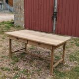 Old farmhouse table 2 drawers
