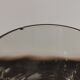 9 glasses of white wine on vintage stand Luminarc Smoked Black
