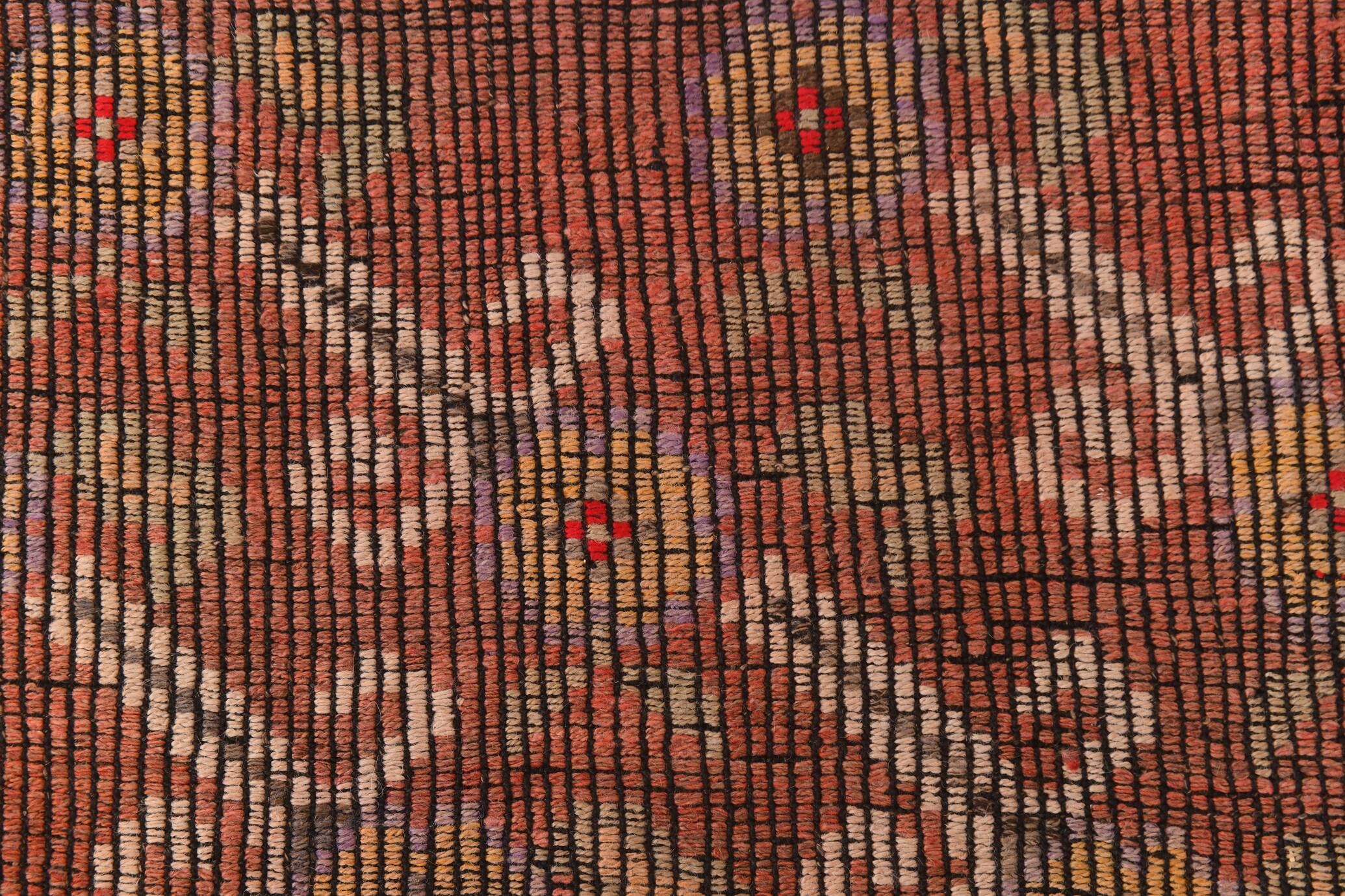 Rug For Living Room Red Turkish Kilim Rug, 151x336Cm