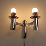 Chromed Glass Wall Lamp from OTT International, 1960s