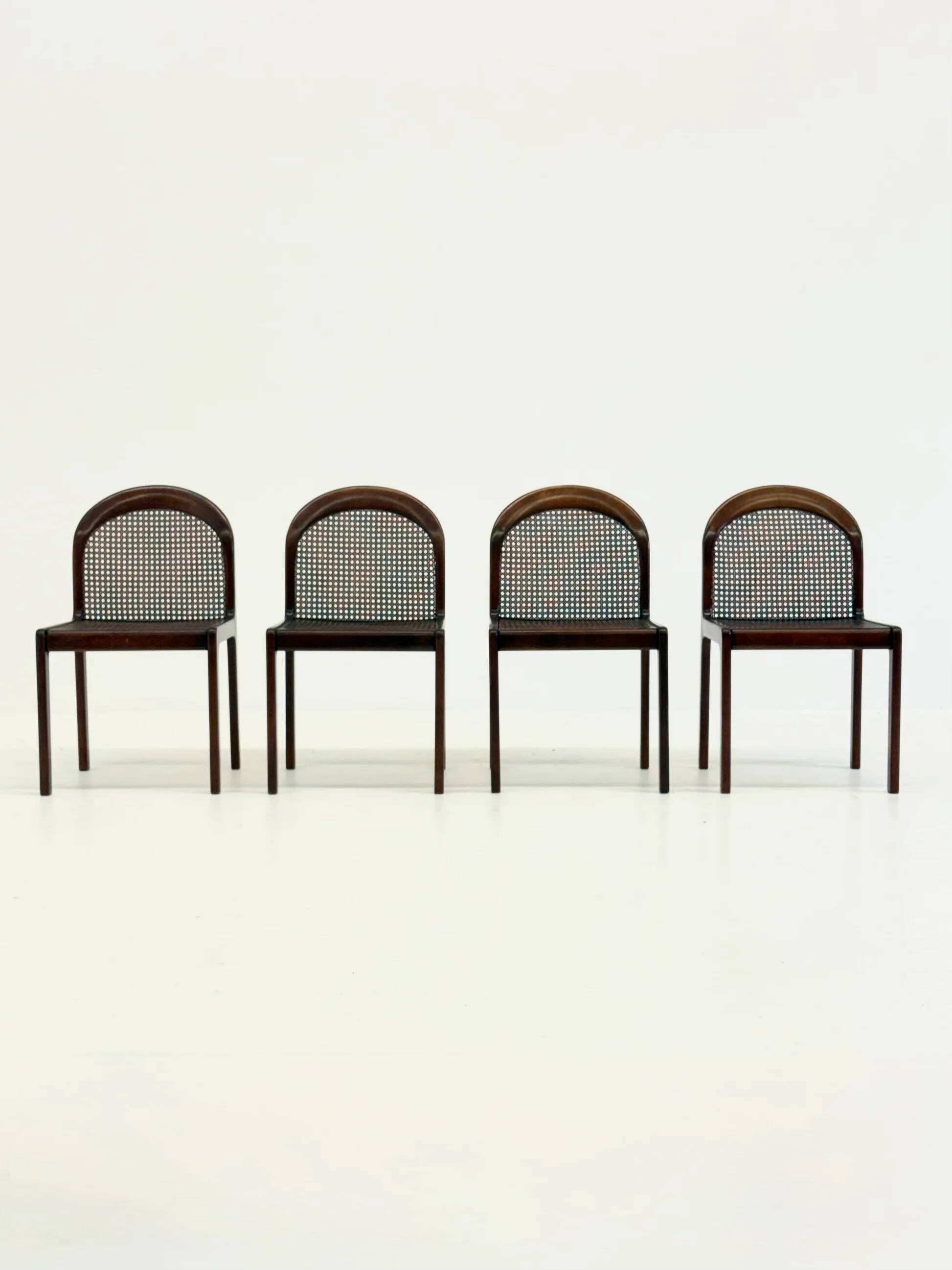 Set of four Mid-Century dining chairs by Lübke