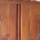 English asymmetrical chest of drawers - Art Deco - Mirror - 2 doors - 5 drawers - Mesh blond oak