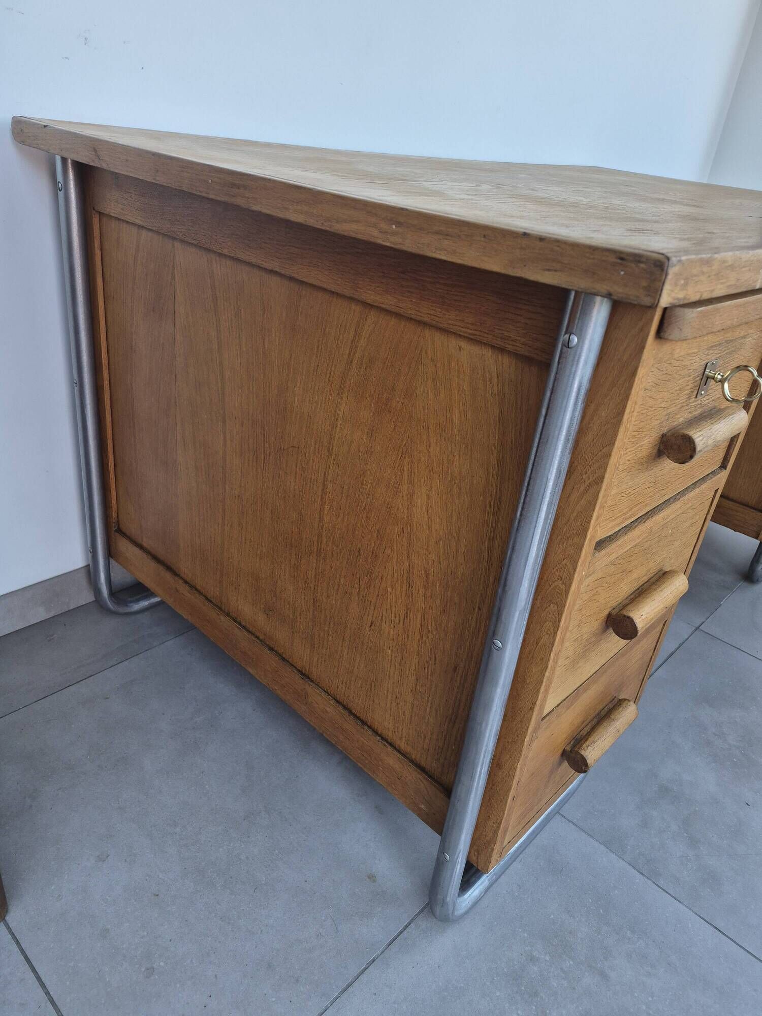 Old vintage industrial desk