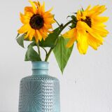 Mid-century Scandinavian modern art design pottery vase by Mari Simmulson for Upsala Ekeby, Sweden, 1970s