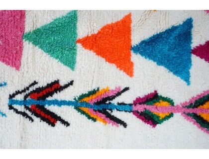 Colorful Berber carpet 244 x 145cm