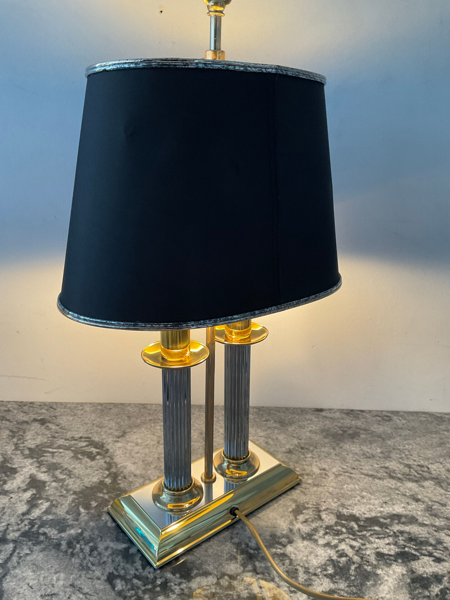 Hollywood Regency bouillotte lamp from the 1970s.