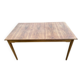 Scandinavian rectangular extendable teak dining table 150x90cm