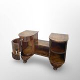 Italian art deco walnut console table, 1930s.
