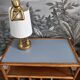 Vintage rattan vinyl cabinet