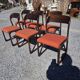 6 Baumann sled chairs in rosewood from the 1960s.