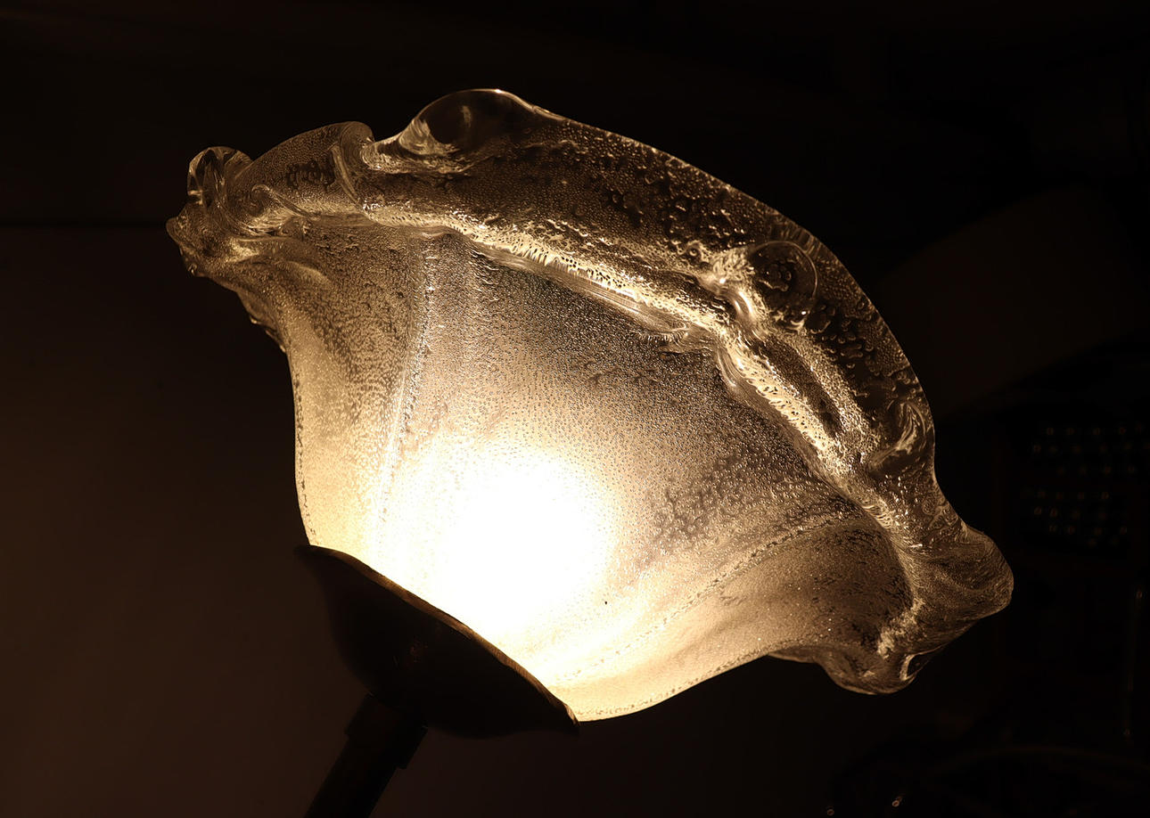 Lothar Klute. Attributed. Brutalist floor lamp by Lothar Klute, Germany, 1980s.