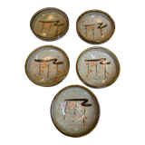 Set of 5 vintage cups