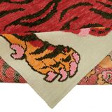 Tapis tigre turc en laine noué à la main 142 cm x 227 cm