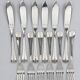 Christofle Atlantide – 6 fish cutlery sets in silver-plated metal (12 pieces)