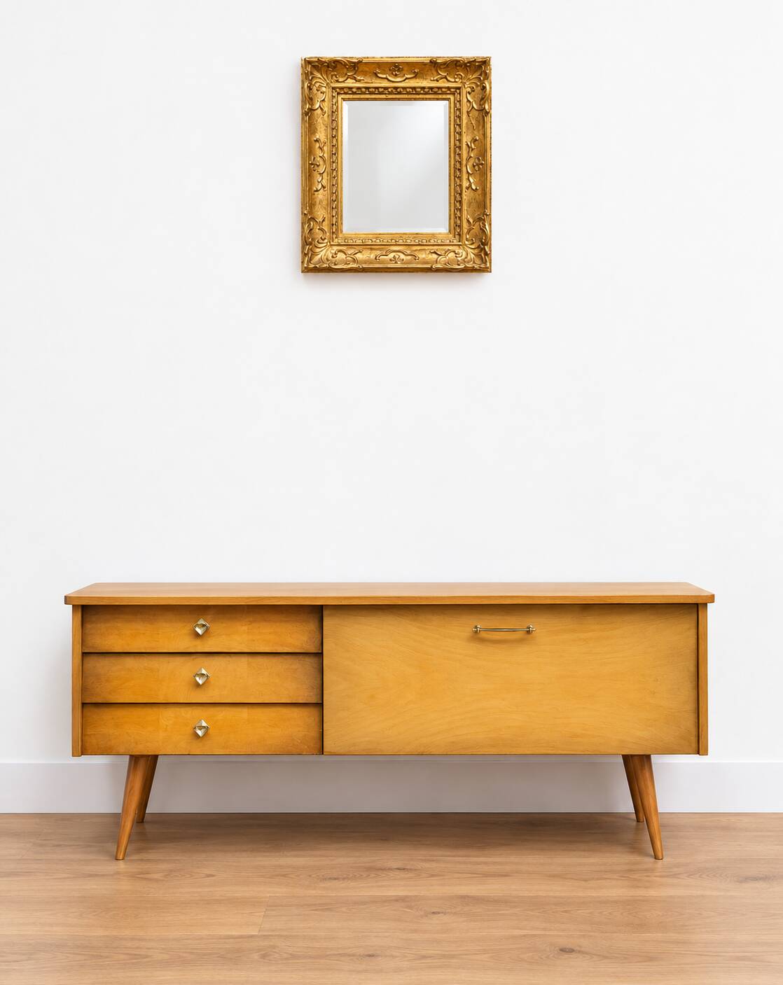 Enfilade meuble tv vintage look scandinave