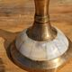 Brass and mother-of-pearl candle holder