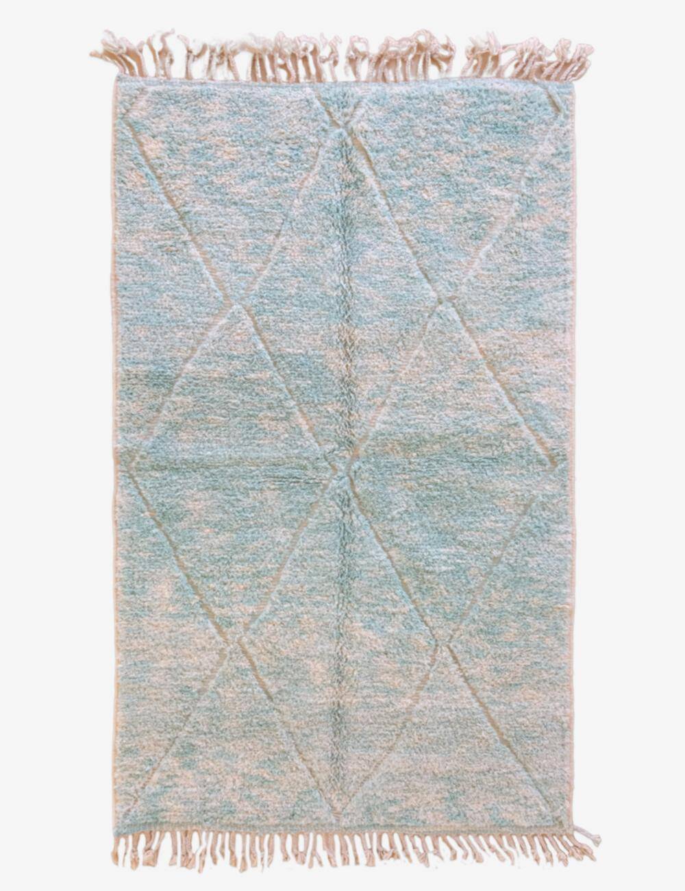 Contemporary Blue Rug - 238 x 145 cm