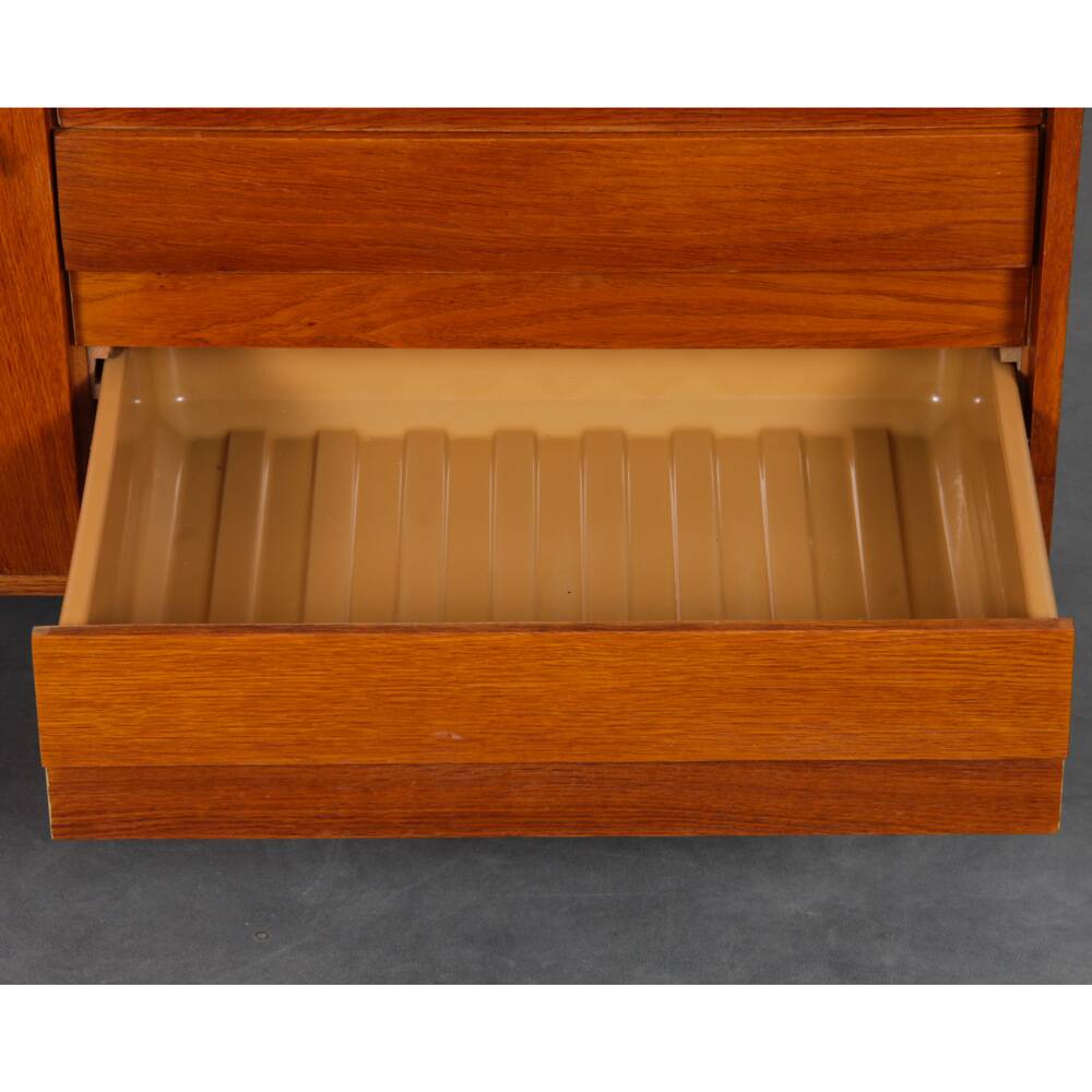 Vintage oak storage by Jiri Jiroutek, model U-458, 1960s