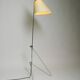 Original 1960s metal chrome floor lamp by Josef Hurka for Napako Czech