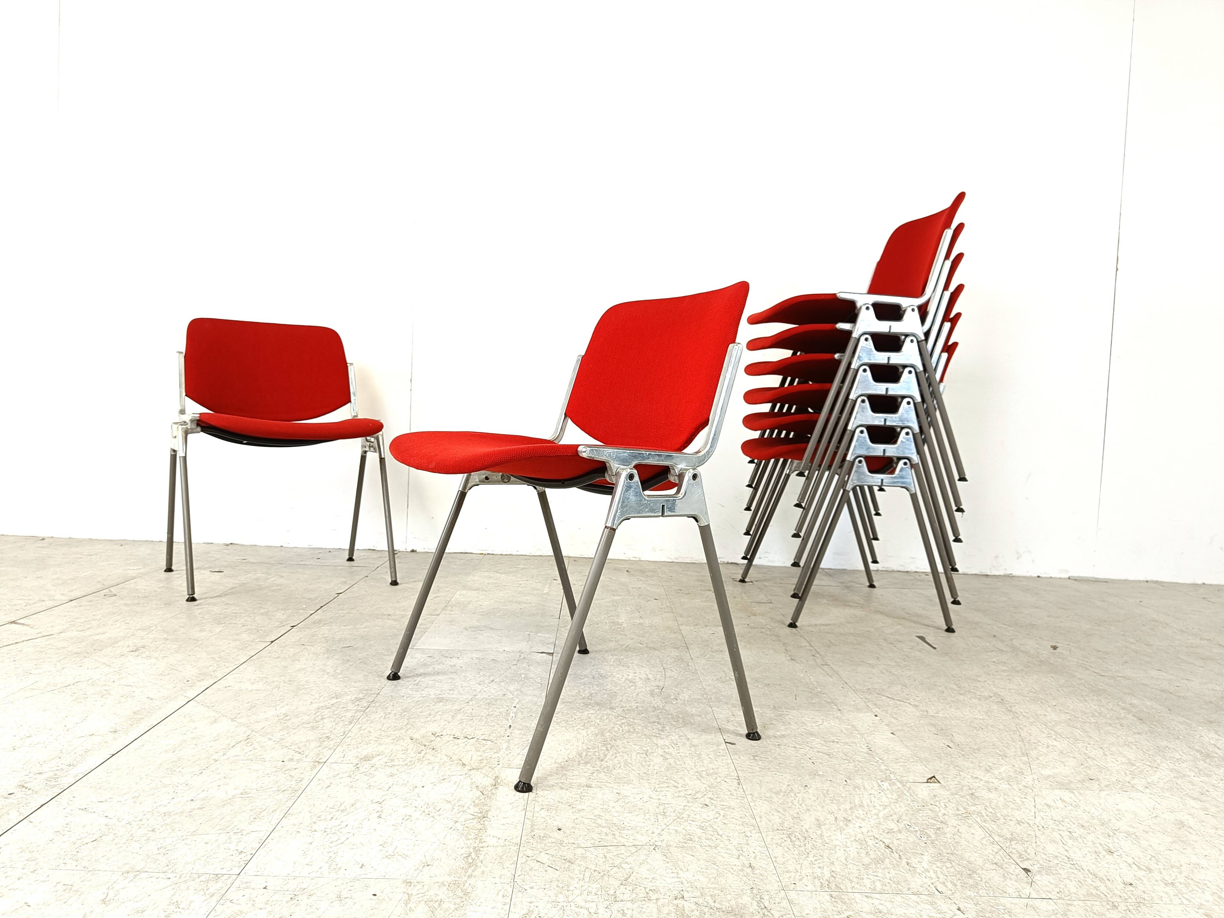 Chaises d'Appoint Vintage DSC 106 par Giancarlo Piretti pour Castelli, 1970s, set de 8