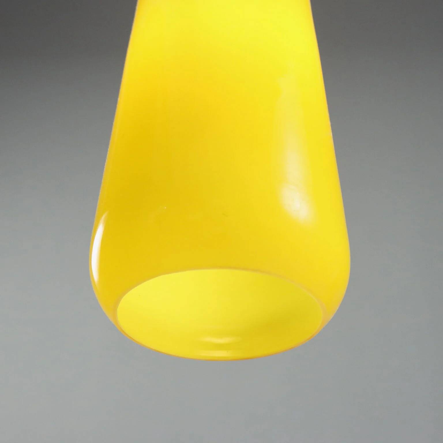 1960s yellow Murano glass pendant light
