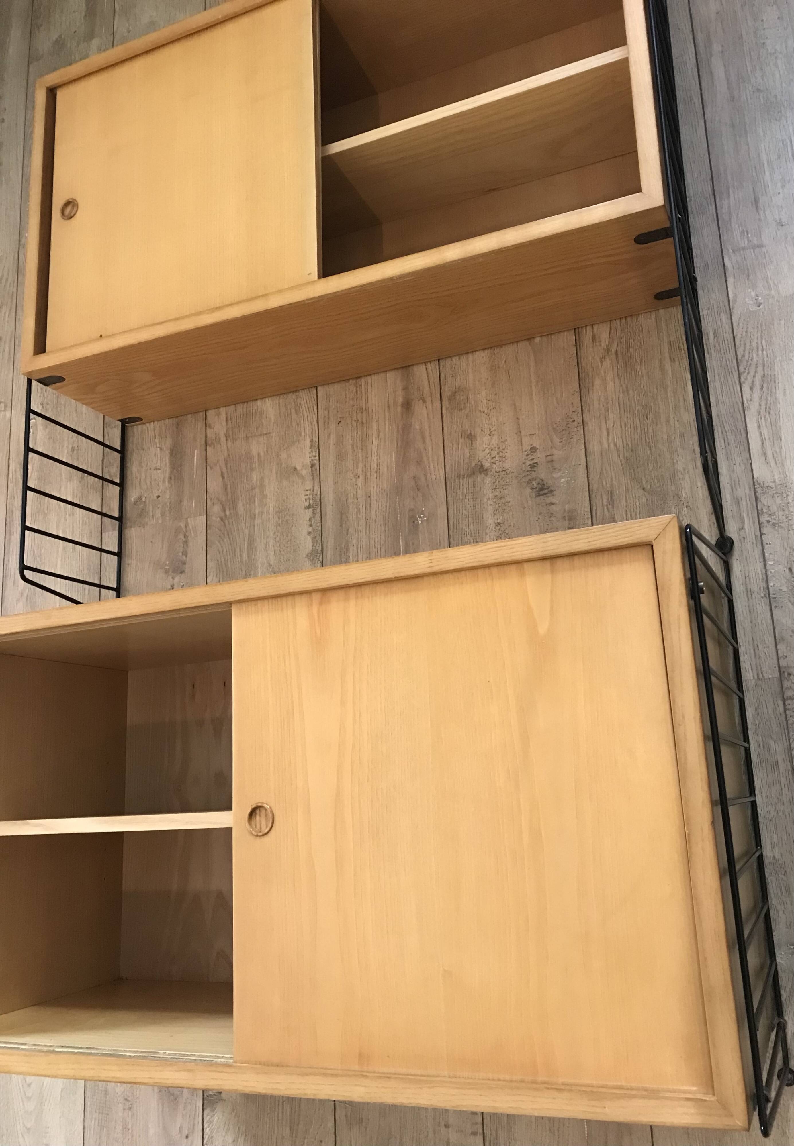 String wall box modules, Sweden 1960