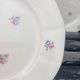 Dessert plates x 7 retro porcelain 1920/50 with flowers, CH-RENOU