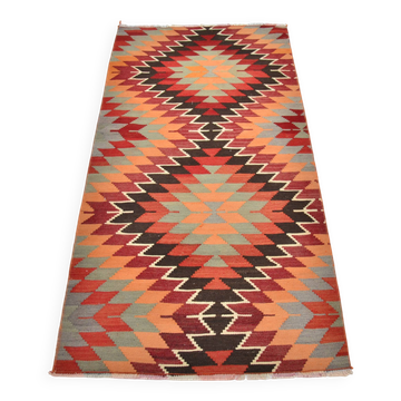 Decorative Oushak Vintage Kilim Rug sku 3409