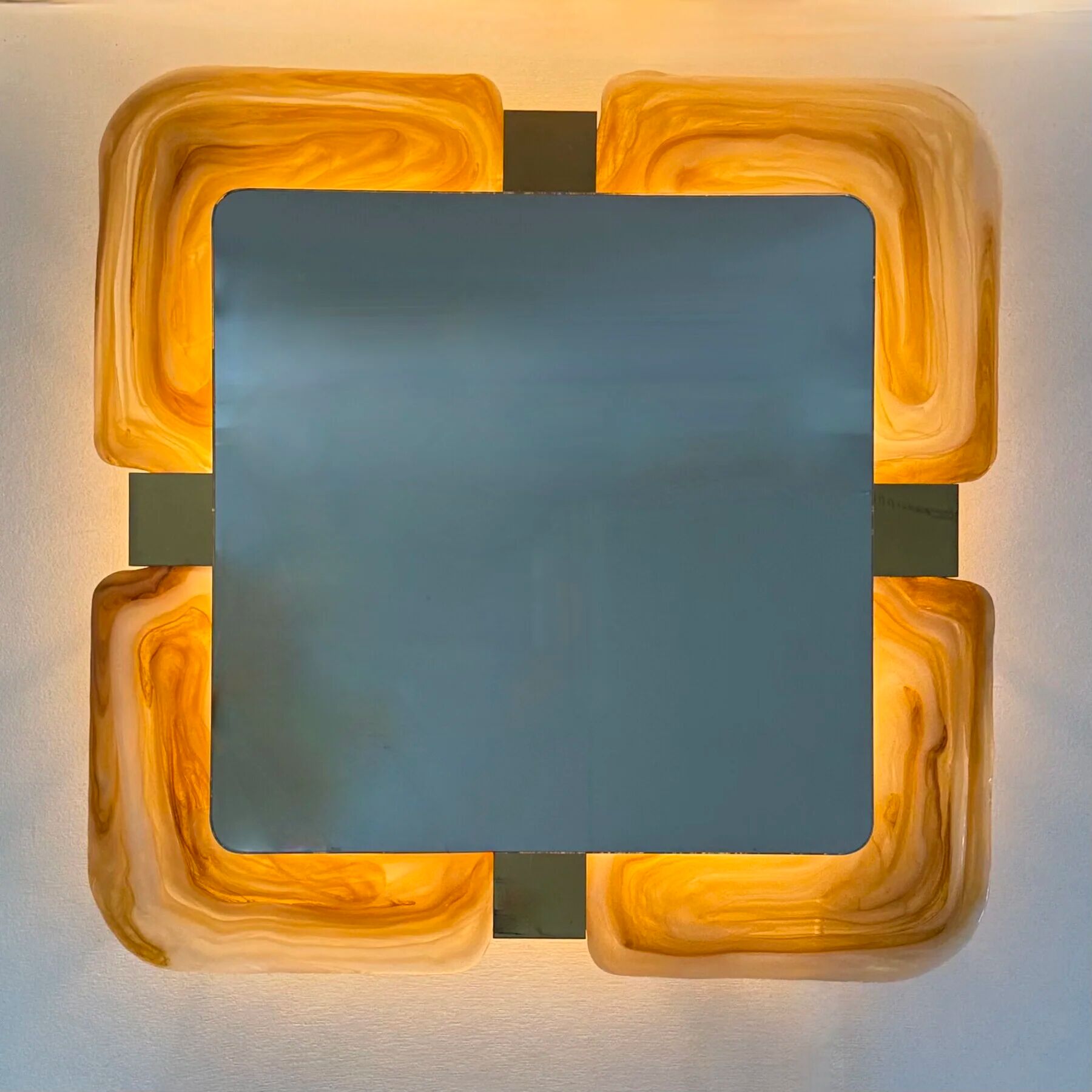 Mid-century Hillebrand lucite mirror, 1970s Germany
