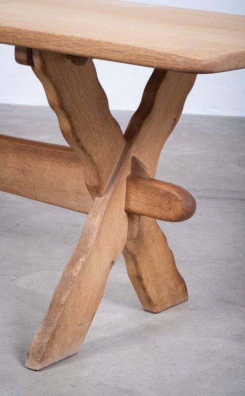 Oak Coffee Table by Henning Kjærnulf, Denmark, 1960s
