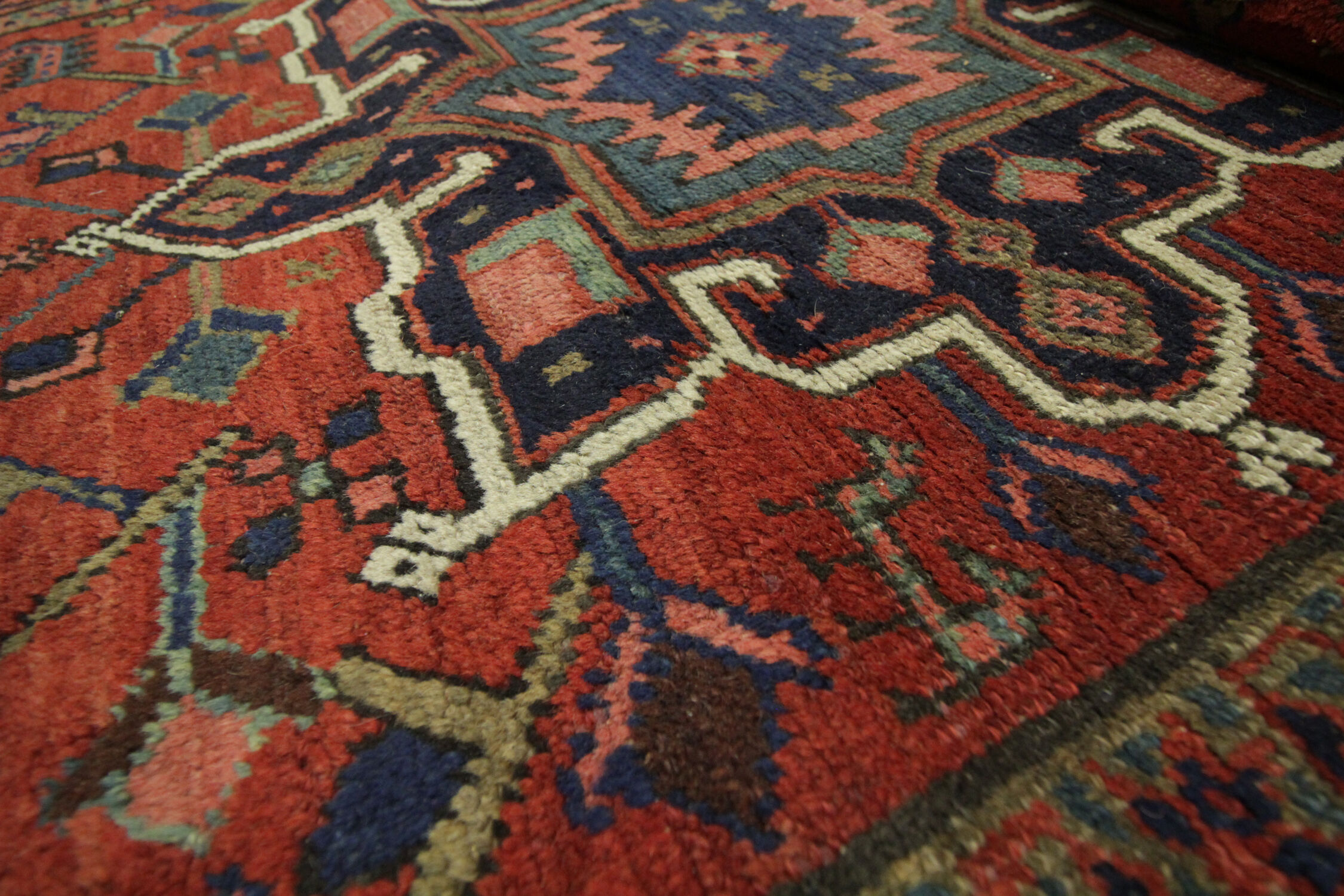 Antique Persian Karaje runner rug, Long Tribal Wool Oriental Rug- 87x405cm