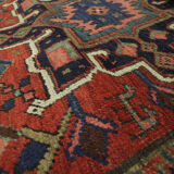 Antique Persian Karaje runner rug, Long Tribal Wool Oriental Rug- 87x405cm