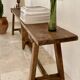 Antique farmhouse bench in solid wood – 19th century