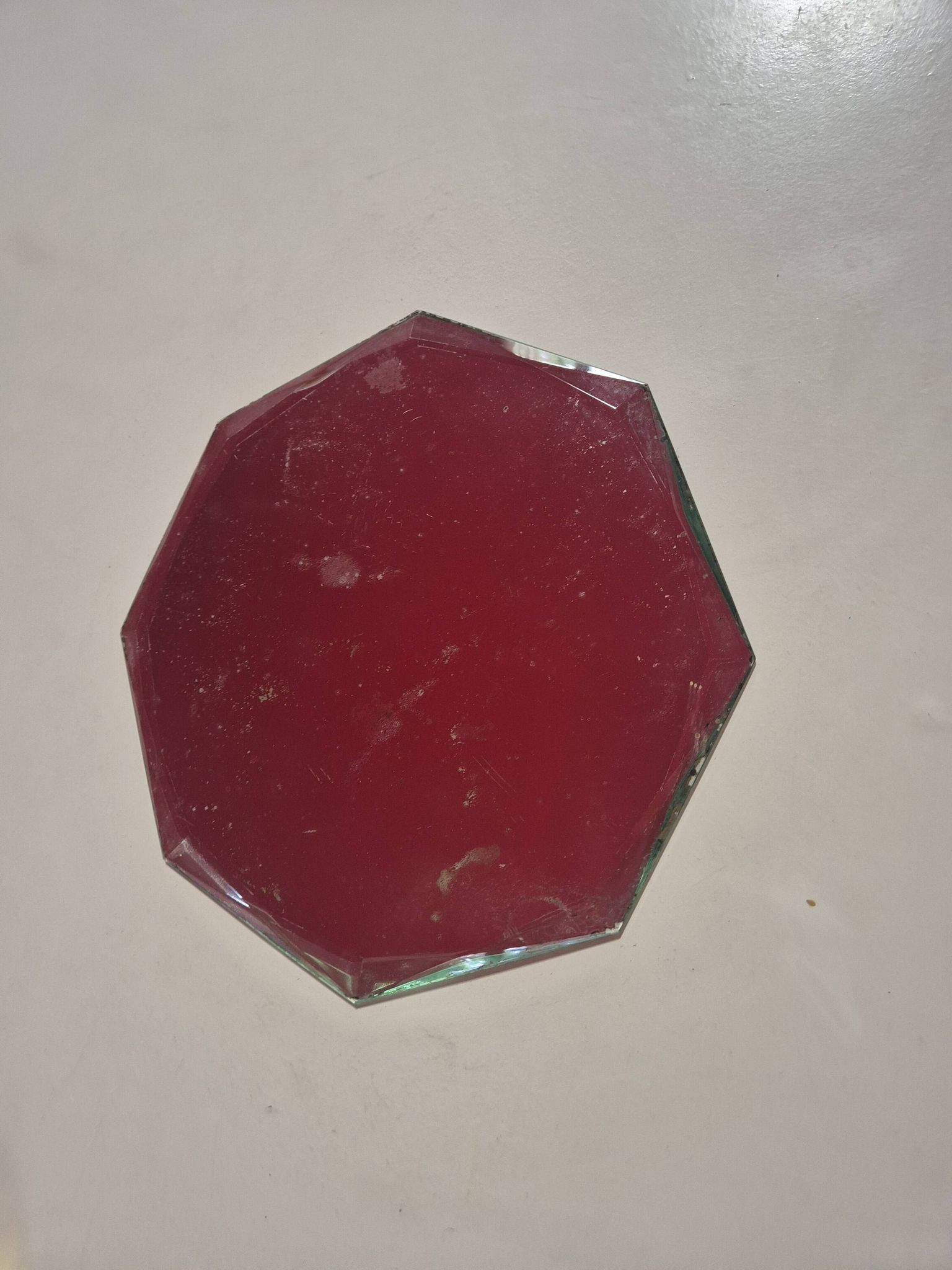 miroir vintage octogonal biseauté