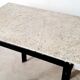 Side console table - Steel and marble - Vintage of the 50s