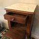 Walnut bedside table