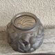 Art Deco frosted glass ball vase.