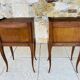 Pair of Louis XV style bedside tables in oak