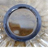 Plat en verre fumé