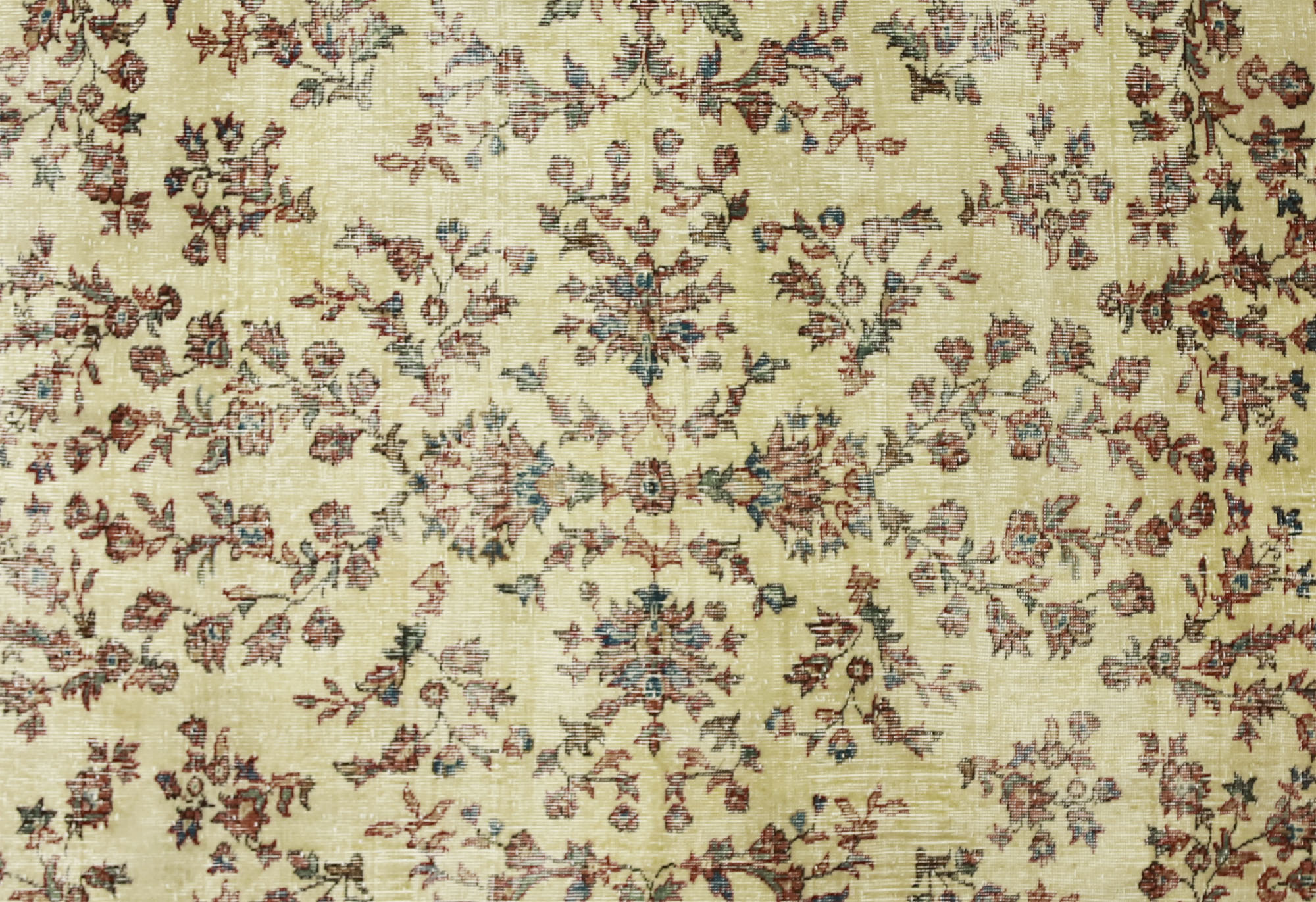 Anatolian handmade vintage rug 282 cm x 193 cm