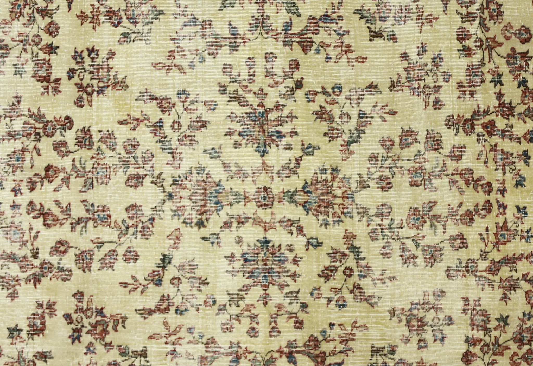 Anatolian handmade vintage rug 282 cm x 193 cm