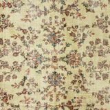 Anatolian handmade vintage rug 282 cm x 193 cm