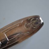 12 art deco table knives silver metal 25 cm monogram AR