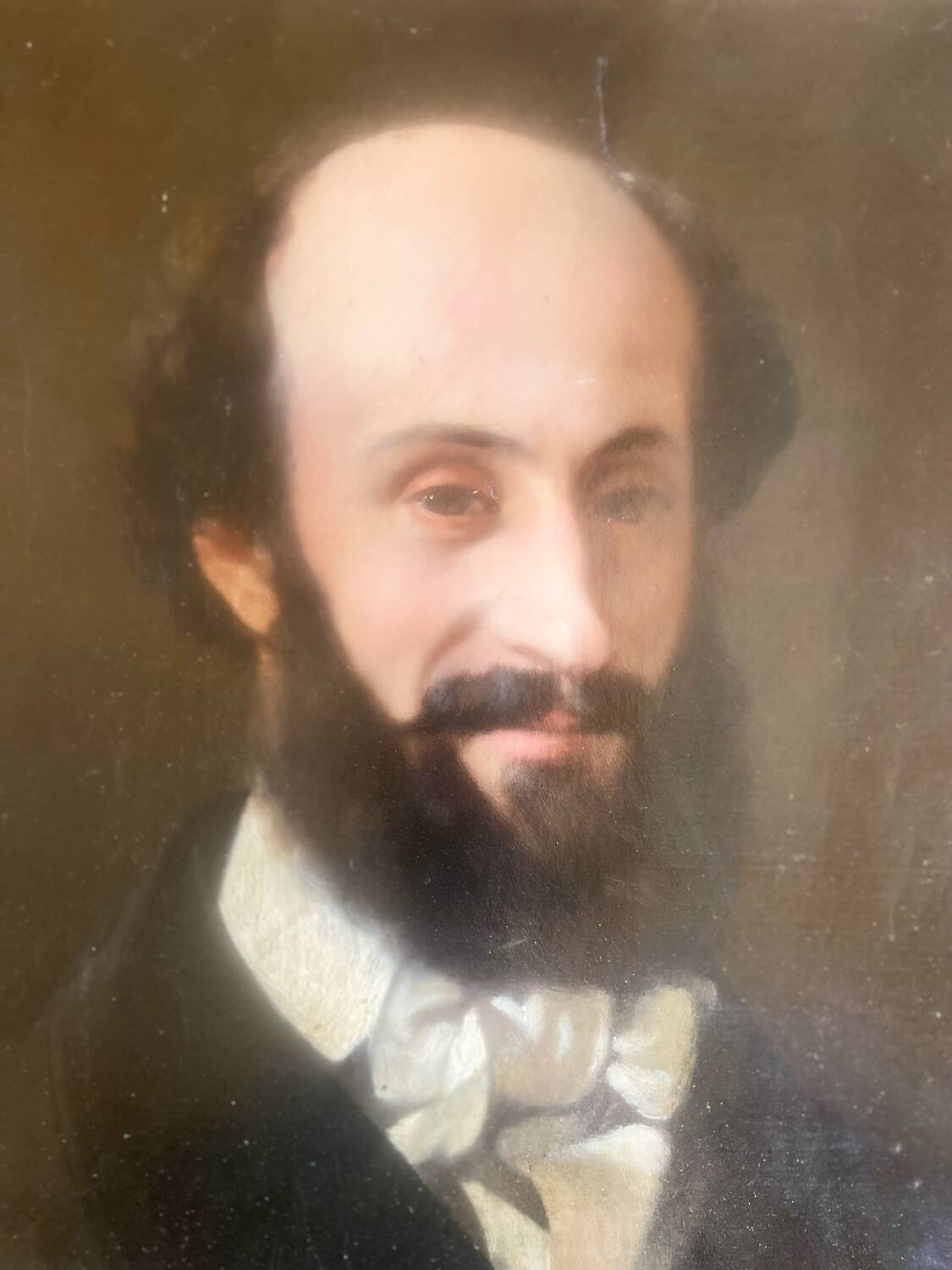 Old painting - Portrait of a gentleman - 46x38